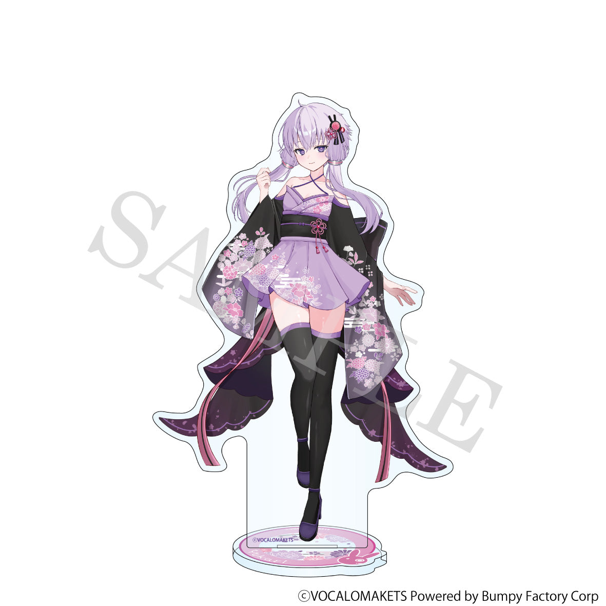 特典付き】結月ゆかり 描き下ろしイラスト 【着物ドレス