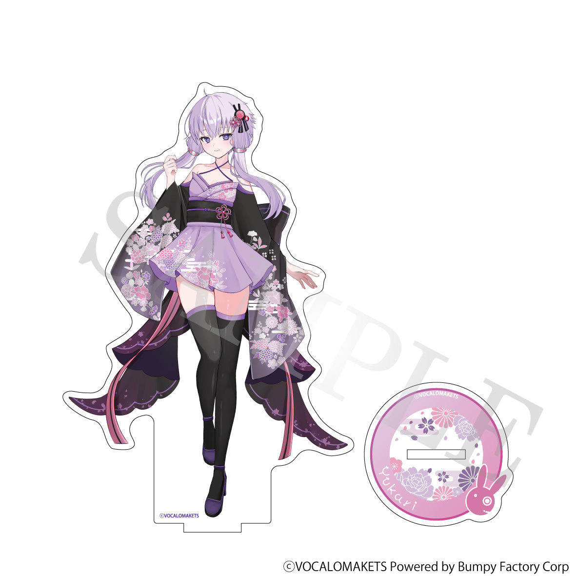 【特典付き】結月ゆかり 描き下ろしイラスト 【着物ドレス】 アクリルフィギュア 結月ゆかり 純