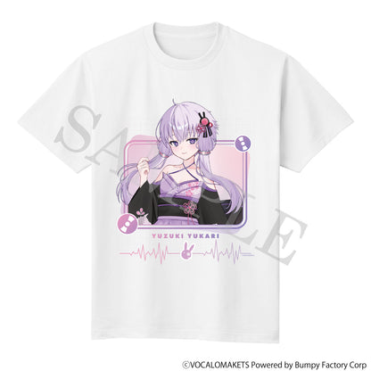 【特典付き】結月ゆかり 描き下ろしイラスト 【着物ドレス】 グラフィックTシャツ 結月ゆかり 純