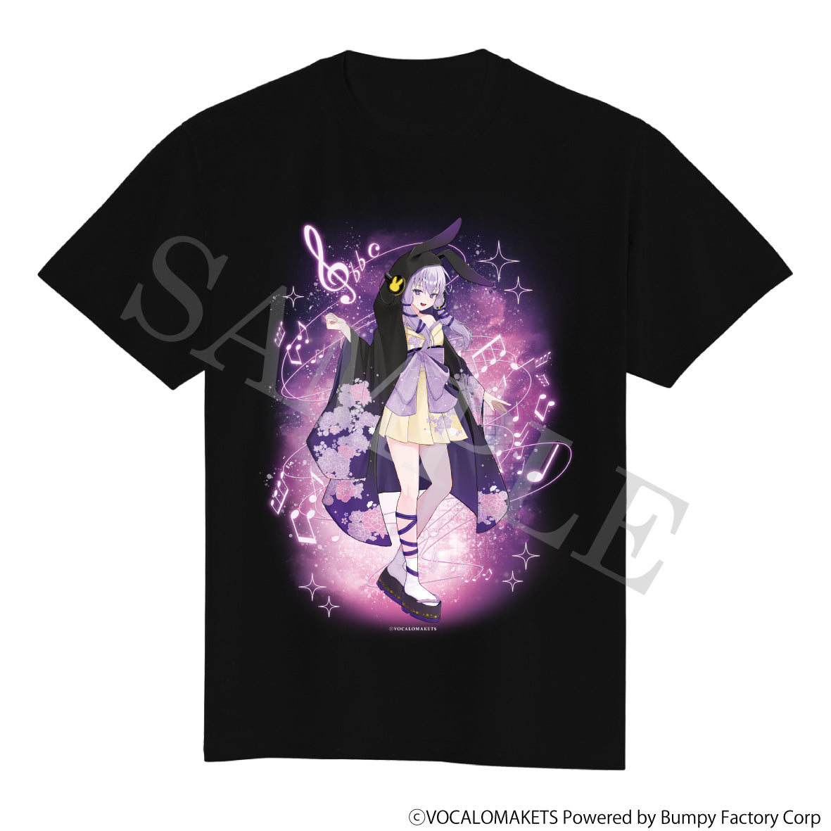 【特典付き】結月ゆかり 描き下ろしイラスト 【着物ドレス】 グラフィックTシャツ 結月ゆかり凛